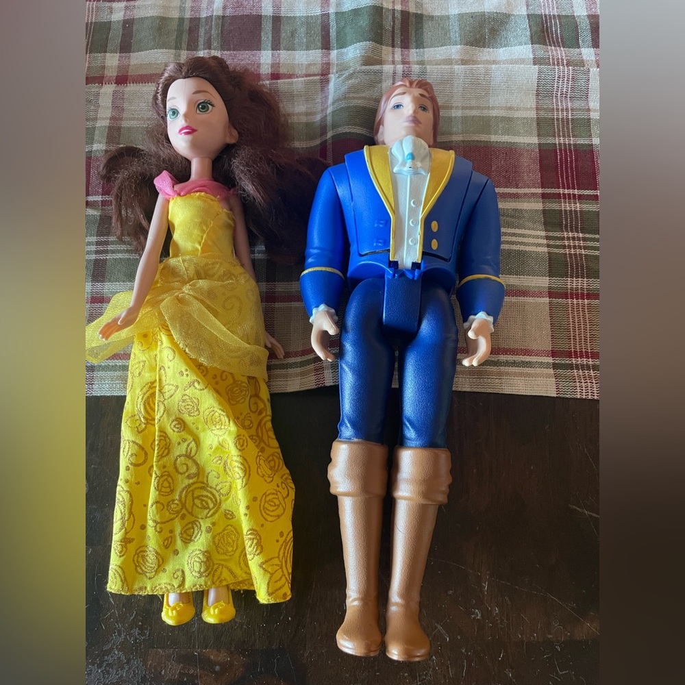 Beauty and the beast doll set